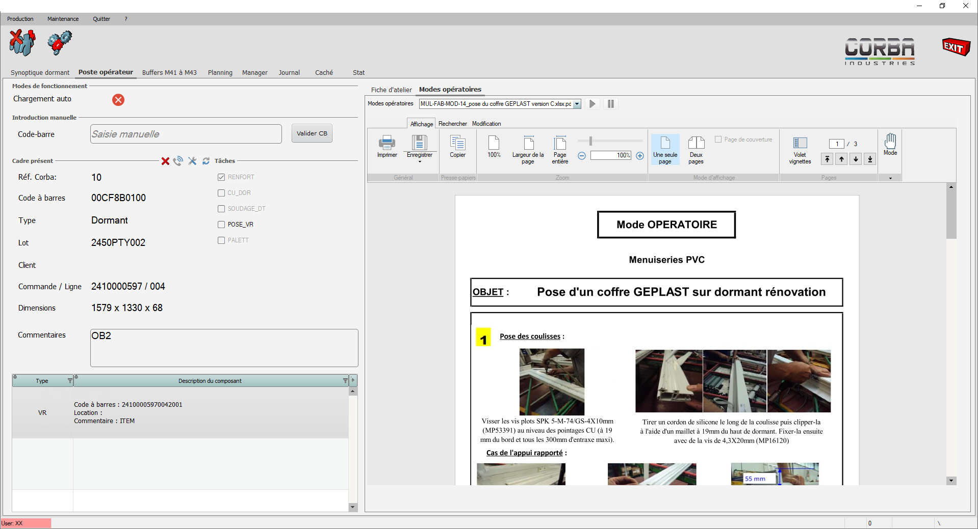 Poste de parachèvement